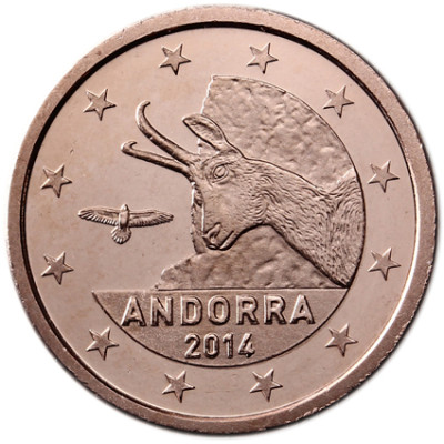 Andorra  5 Cent 2014 Gankfrisch 