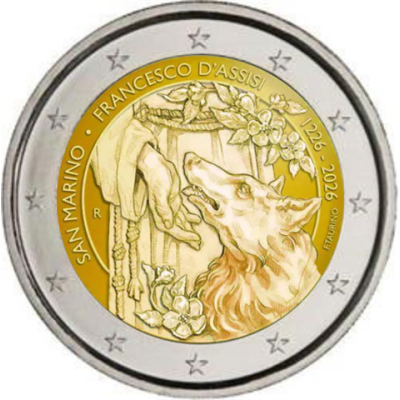SanMarino-2Euro-2026-Stgl-FranzvonAssisi-RS
