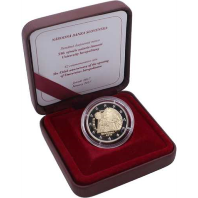 Slowakei-2 Euro-2017-PP-UNI Istropolitana-Etui