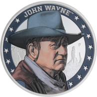 Tuvalu-1 Dollar-2020-AGpp-Farbe-John Wayne-RS