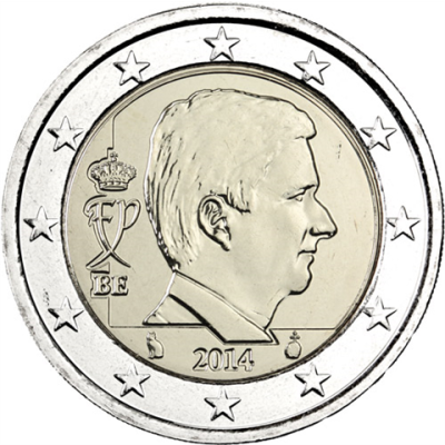 Belgien-2Euro-2014-KönigPhilippe-RS