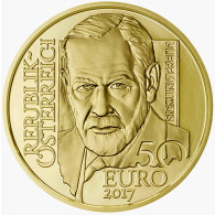 Goldmünze 50 Euro Österreich Sigmund Freud 