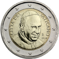 2 € Kursmünze Vatikan 2014 mit dem Motiv Papst Franziskus Gedenkmünzen Sondermünzen Münzkatalog bestellen 