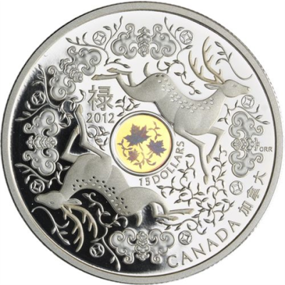 Kanada-15 Dollar-2012-AGpp-Maple of Good Fortune-RS
