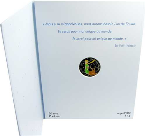 Frankreich 50 Euro 2016 Stgl. Der Kleine Prinz und der Fuchs 1