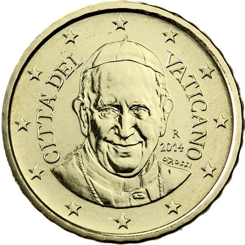 Kursmünzen des Kirchenstaates Vatikan 10 Euro-Cent 2014 mit dem Motiv Papst Franziskus ✓ selten ✓ Nie im Zahlungsverkehr zu finden ✓ Münzkatalog bestellen