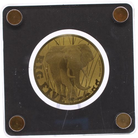 Tschad-10x5000 Francs-AU-Big Five-Etui