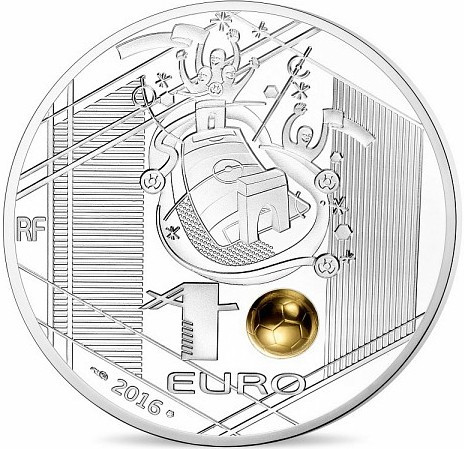 Frankreich 10 Euro 2016 PP Fußball-Europameisterschaft 2016 Volleyschuss mit OVP