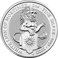 2 Oz Silber 2020 "Weißer Löwe von Mortimer"