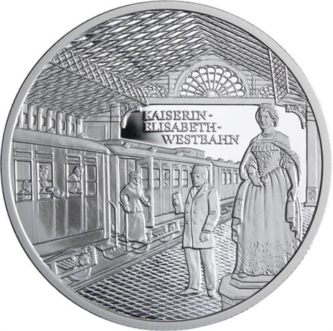 Österreich-6x20Euro-2007-2009-AGpp-Eisenbahn-EtuiI