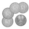 BRD 4 x 5 DM Kursmünze 1971 D - F - G - J Heiermann Silber-Fünfer