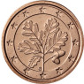 Deutschland 5 Euro-Cent 2019 Kursmünzen mit Eichenzweig