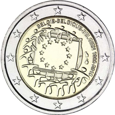 Belgien-2-Euro-2015-bfr-Europaflagge-RS