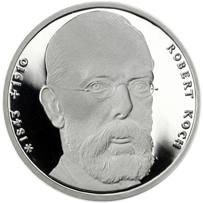 Deutschland 10 DM Münze 1993 PP - Robert Koch