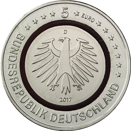 Deutschland 5 Euro 2017 Stgl. Tropische Zone Mzz..D 