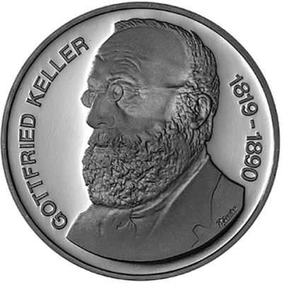 Schweiz-5Franken-1990-bfr-GottfriedKeller-RS