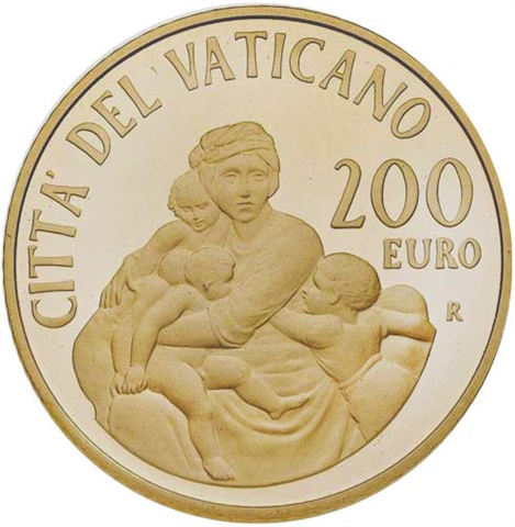 Vatikan-200-Euro-2014-PP-Gold-Nächstenliebe-RS