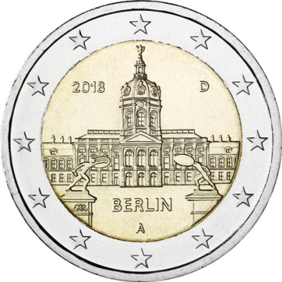 Deutschland-2Euro-2018bfr-Charlottenburg-Münzzeichen-A-RS