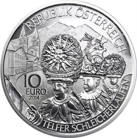 Österreich-10-Euro-2014-Silber-PP-Aus-Kinderhand-Tirol-Etui