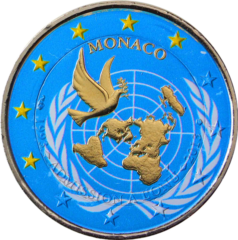 Monaco 2 Euro 2013 bfr. UN in Farbe