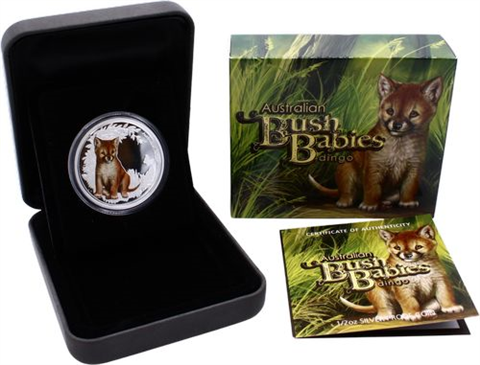 Australien-5x50Cent-2010-2011-AGpp-BushBabies-Farbe-Set