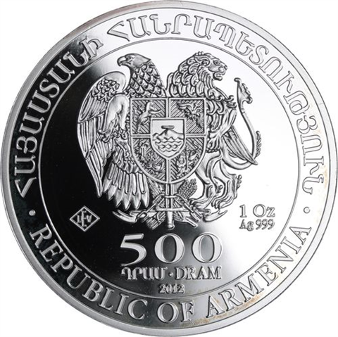 Armenien-800 Dram-2012-AGpp-Arche Noah-Etui