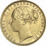 1 Sovereign Victoria Junges Porträt 1871 - 1885 RS