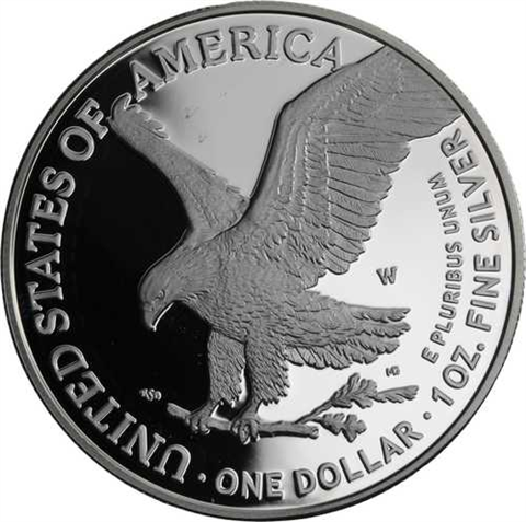 USA-1 Dollar-2021-AGpp-Silver Eagle neues Designe-RS