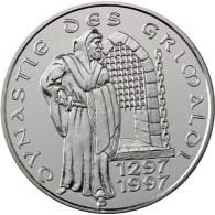 Monaco-100Francs-1997Agbfr-700-Jahre-Dynastie-Grimaldi-RS