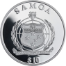 Samoa-10 Dollar-2009-PPvergoldet-Galapagos Giant-VS