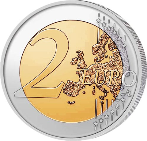 Andorra-2Euro-2025-Kleinstaatenspiele-Bartgeier-RS