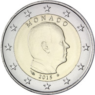 Monaco 2 Euro 2015 bfr. Fürst Albert II. Grimaldi