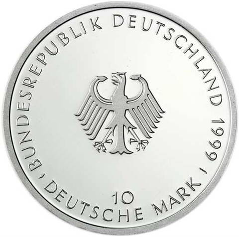 Deutschland 10 DM Silber 1999 Stgl. 50 Jahre Grundgesetz I