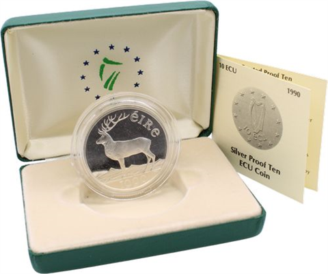 Irland-10 Ecu-1990-AGpp-Hirsch-RS