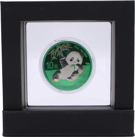 China-10Yuan-2020-AG-Panda-Farbe-RahmenI