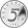Schweiz-5Franken-1981-CuNi-PP-Stans-vs