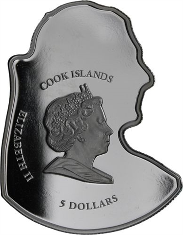 Cook Islands- 5 Dollar-2007-AGpp-Geburtstag Papst Benedikt XVI-RS