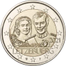Luxemburg-2-Euro-2021-Hochzeitstag-von-Henri-und-Maria-Teresa-Reliefprägung-I