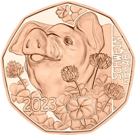 Österreich-5Euro-2023-CUbfr-NeujahrsmünzeSchweingehabt-RS-2D