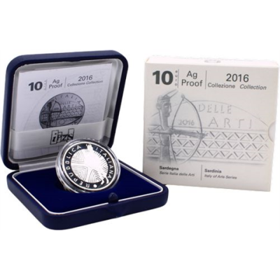 Italien-10 Euro-2016-AGpp-Sardinia-Etui