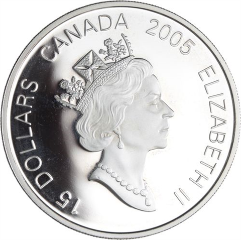 Kanada-15 Dollar-2005-AGpp-Hahn-RS