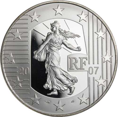 Frankreich-5Euro-2007-LaSemeuse-Etui
