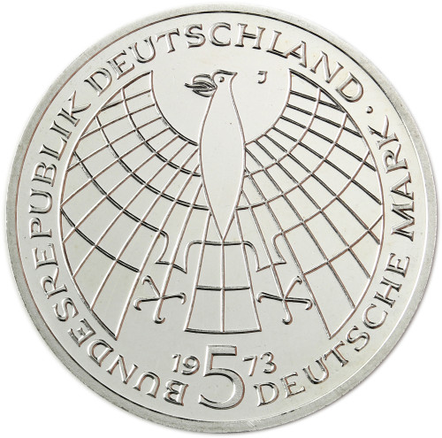 Gedenkmünze Deutschland 5 DM Silber 1973 Stgl. Nikolaus Kopernikus 