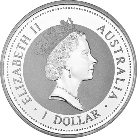 Australien-1-Unze-Silber-1995---1-Dollar-Kookaburra-RS