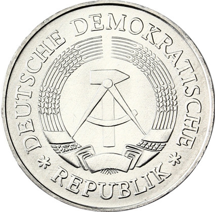 1 Mark Kursmuenze DDR Alu 