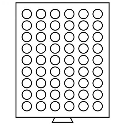 309858 - Münzenbox 54 Fächer für 2 Euro Münzen Aufbewahrung 