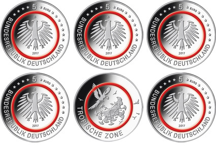 5 Euro Münzen Tropische Zone 2017