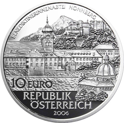 Österreich-10Euro-2006-AgPP-AbteiNonnberg-Etui