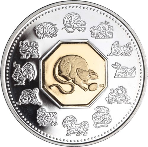 Kanada-15 Dollar-2008-AGpp-Ratte-RS