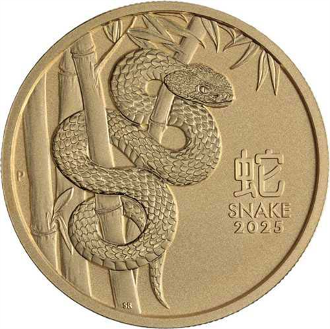 Australien-15-Dollar-2025-0,10-Unze-Gold-Lunar-Schlange-RS